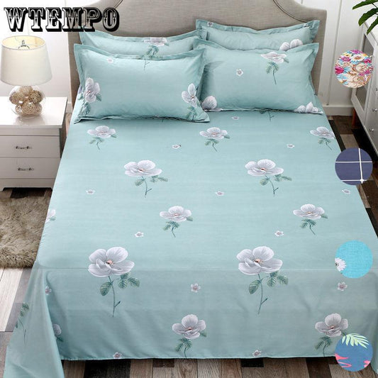 Bedding Double Queen King Sheets Cover Set Pastoral Style Peaches Bed Linen Sheet Bed Set Home Bedding Green Three-piece Bedding