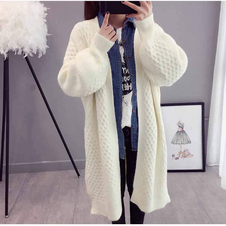 Cardigan Sweater Coat Women Loose Wild Cardigan Sweater Women Long Sweater