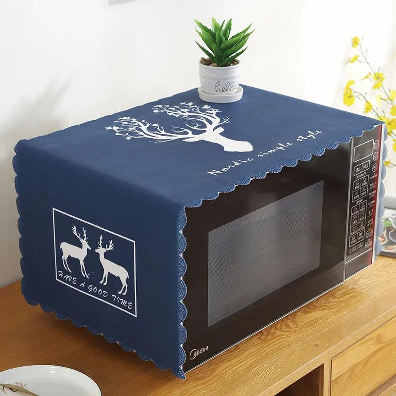 Microwave Oven Cover Dust Cover Universal Universal Dust-proof Waterproof Oil-proof Cloth Cover Towel