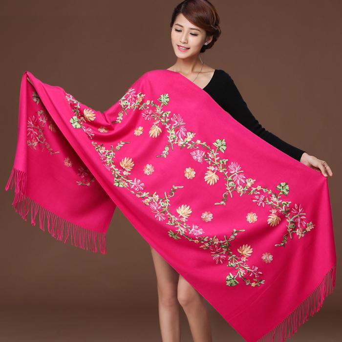 Women Fashion Accessories Elegant Printing Scarf Imitation Cashmere Warm Shawl