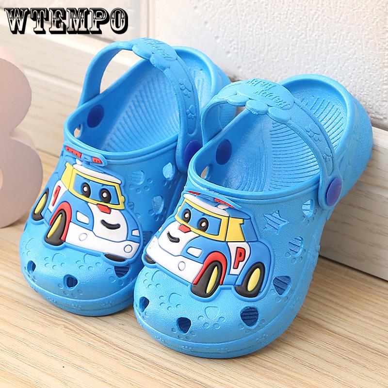 Car Children's Hole Shoes Baby Sandals and Slippers Children's Slippers Boys and Girls