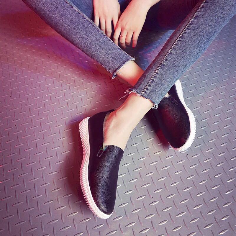 Korean Version of All-match Classic White Shoes Lazy Shoes One-step Breathable Women's Shoes