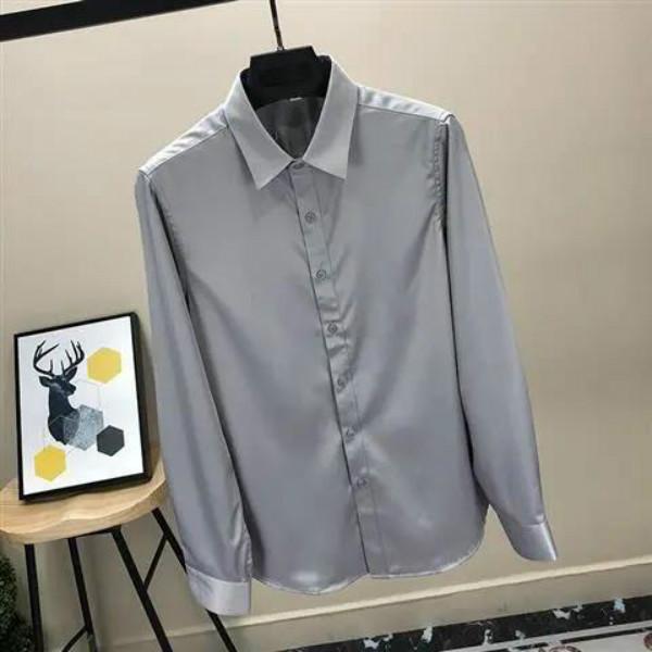 Men's Long-sleeved Fashion Handsome Suit Shirt Professional Business Formal Shirt