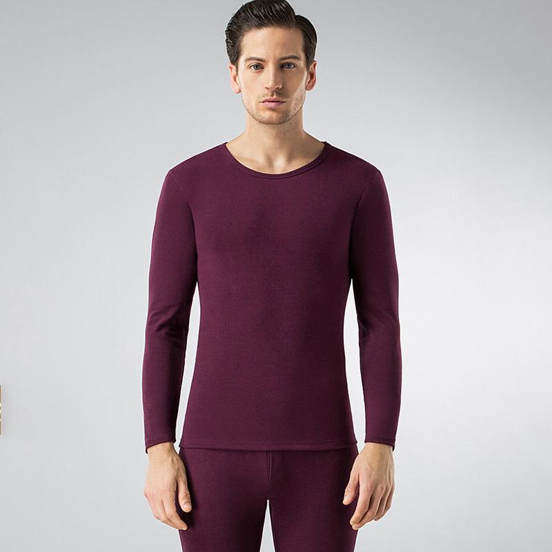 Men Winter Thermal Underwear O-neck Male Autumn Tight Suit Thicken Windproof Comfortable Soft Lining Long Sleeve High Elasticity Slim Spring Pajamas