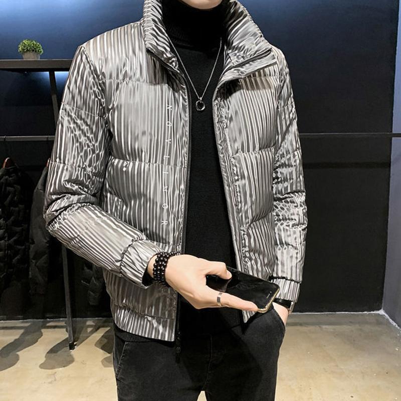 Men's Down Jacket Winter Korean Style Short Stand Collar Trend Handsome Lightweight Thick Men's Jacket