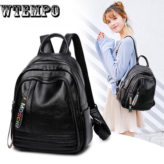 Backpack Women Leather Backpack School Bags for Girls Teenagers Waterproof Large Travel Bag