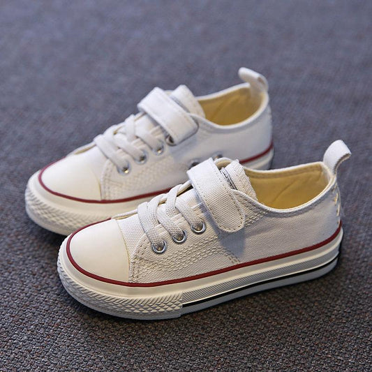 Spring Children's Canvas Shoes Boys Board Shoes Girls Casual Single Shoes Baby White Shoes