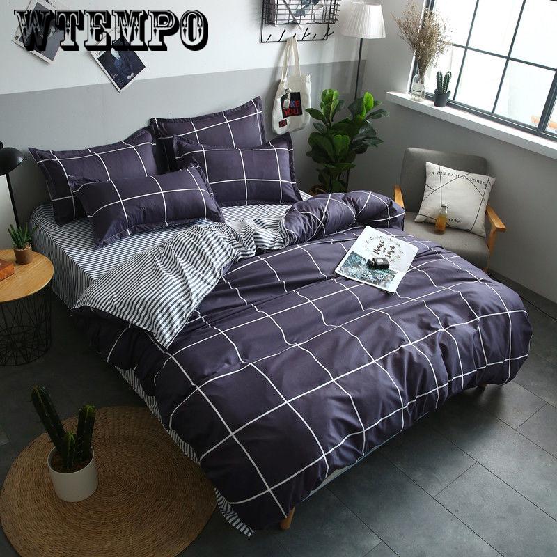 Sheet Pillowcases Bedclothes 4pcs Bedding Set Queen Size Duvet Cover Bed Set