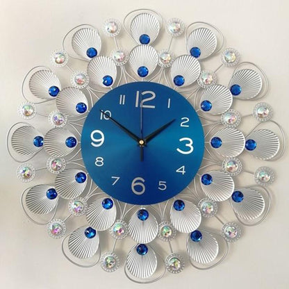 Fashion Blue Shell Simple Art Wall Watch Specifications Creative Clock Modern Wall Clock