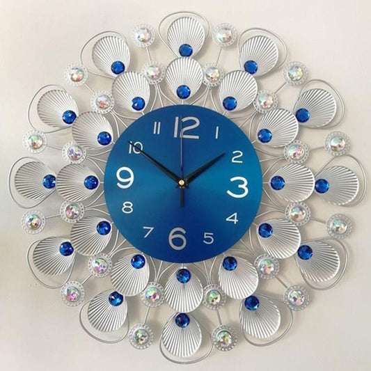 Fashion Blue Shell Simple Art Wall Watch Specifications Creative Clock Modern Wall Clock