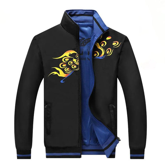 Double-sided Men's Jacket Spring and Autumn New Products Casual Jacket Men's Middle-aged and Young Men's Large Size Double-sided Jacket Boys Clothes