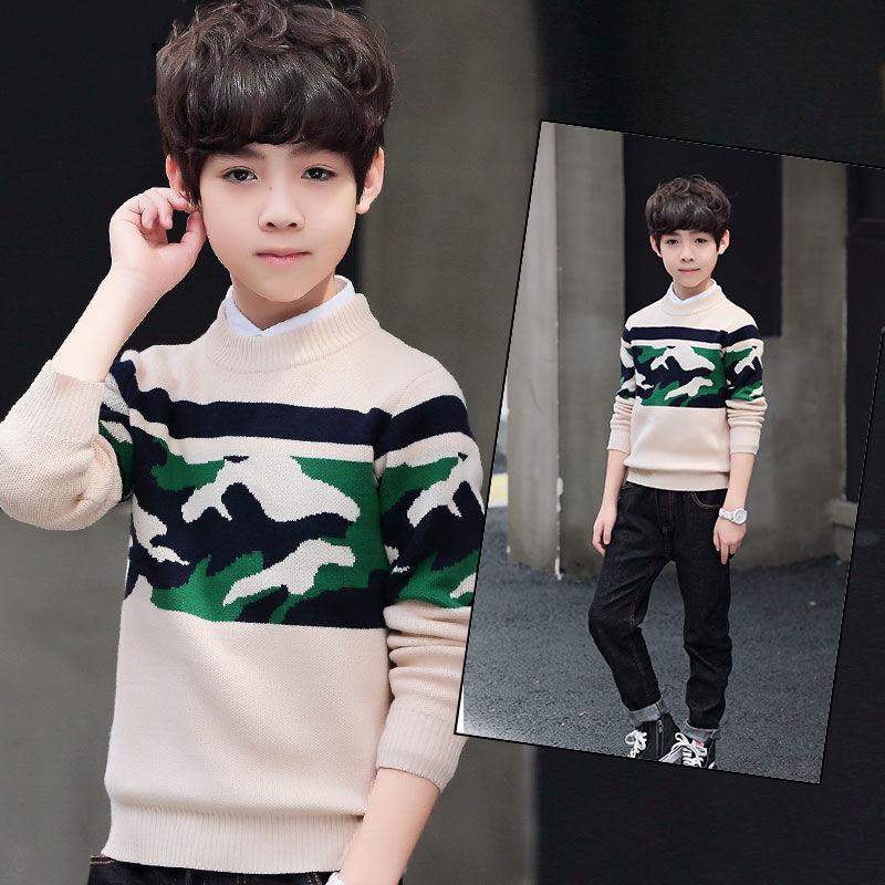 Boy Sweaters Children's Baby Boy Clothes Kids Winter Sweater Knitted Baby Casual O-Neck Kids Sweater