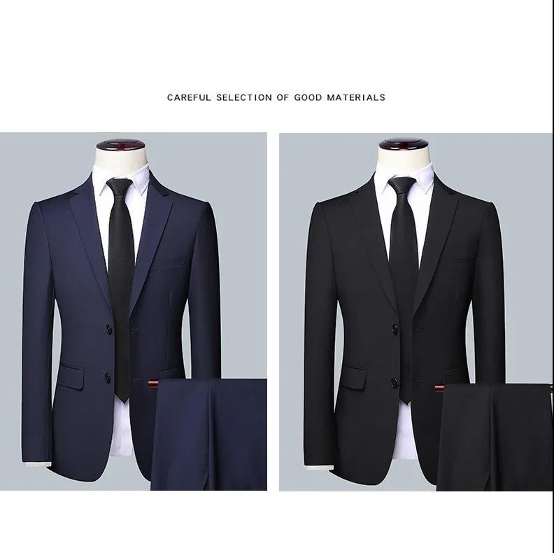 Suits Men's Spring Plus Size Middle-aged Business Formal Wear Professional Formal Wedding Dress