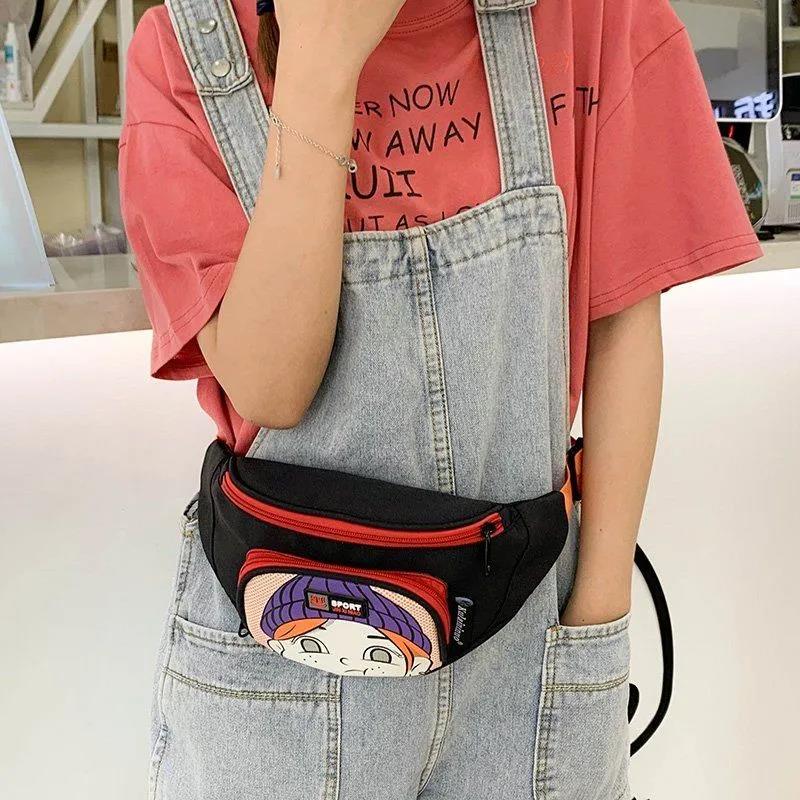 Nylon Waist Bag Autumn New Style Korean Casual Fashion All-match One-shoulder Diagonally Across The Mori Department College Fashion Bag