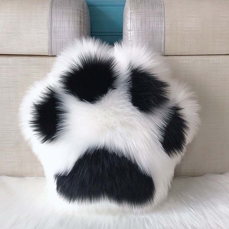 Nordic Cute Cat Paw Pillow Panda Paw Cushion Sofa Back Home Bedside Waist Chair Cushion