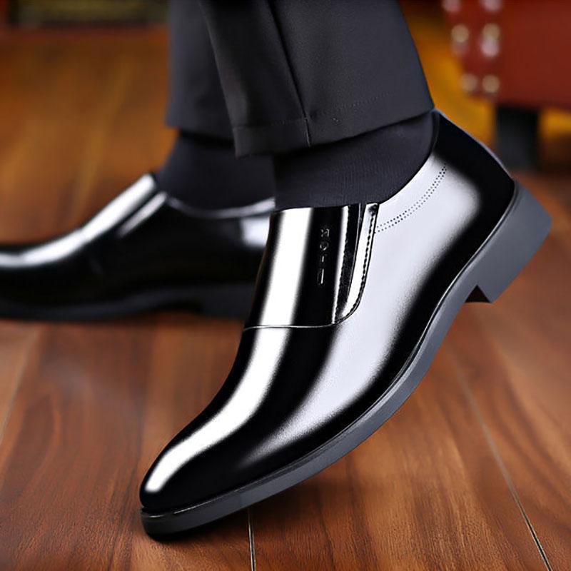 Men's Shoes Spring and Summer Casual Single Shoes Business Formal Wear Leather Shoes Casual Men's Korean Single Shoes Wedding Shoes