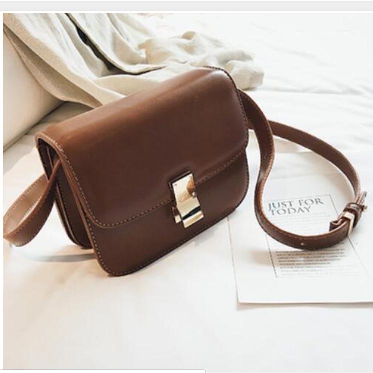 European Vintage Fashion Female Square Bag 2019 New High Quality Pu Leather Women 'S Handbag Simple