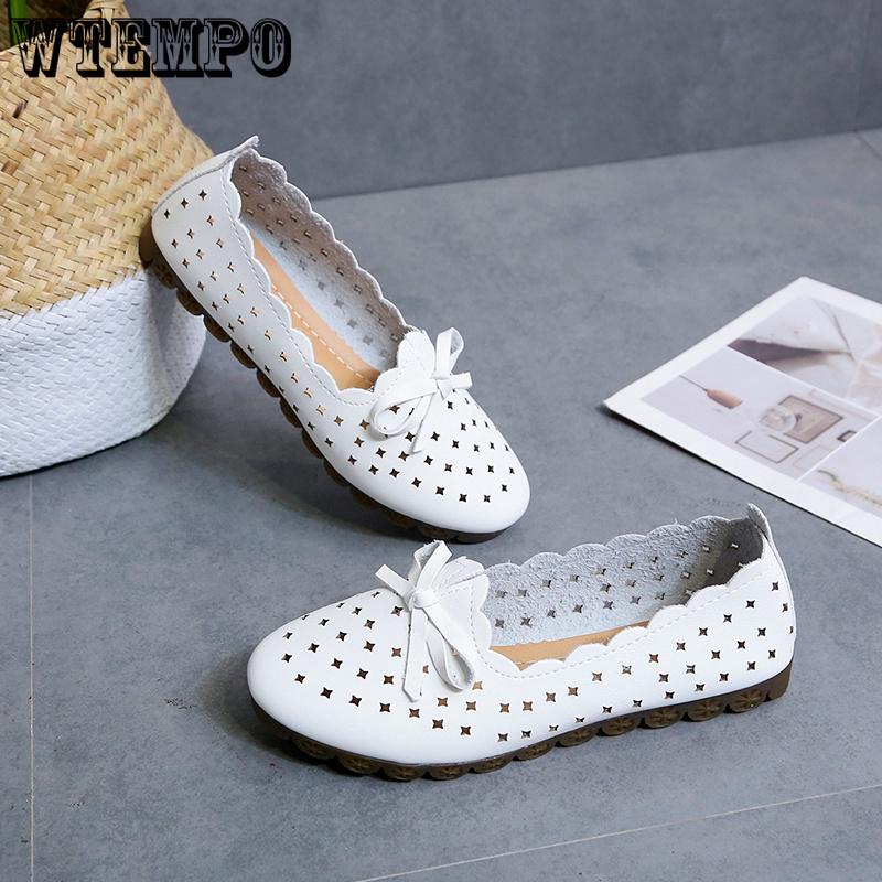 Flat-bottom Student Casual Single Shoes One-legged Lazy Shoes White Nurse Shoes