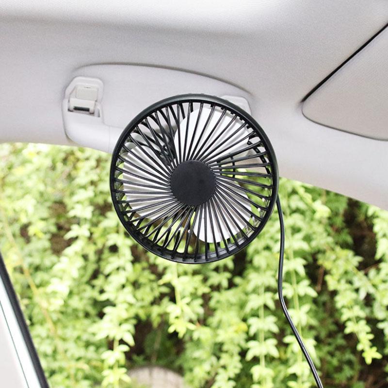 Car Rear Fan Mini Car Home Office Fan Portable Boutique Fan with USB Head