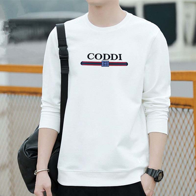 Men's Pullover Sweater Youth Slim Top Student Long-sleeved T-shirt Sweater Plus Size Bottoming Shirt