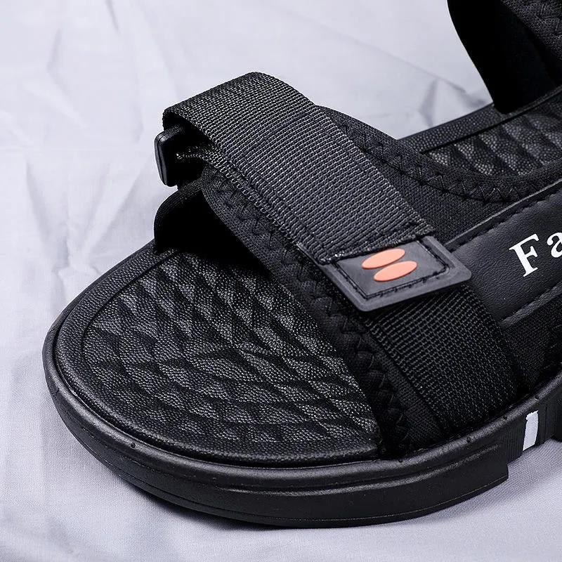 Summer Men's Sandals Large Size Casual Non-slip Beach Driving Cool Shoes Soft Sole Flat Sports Slippers