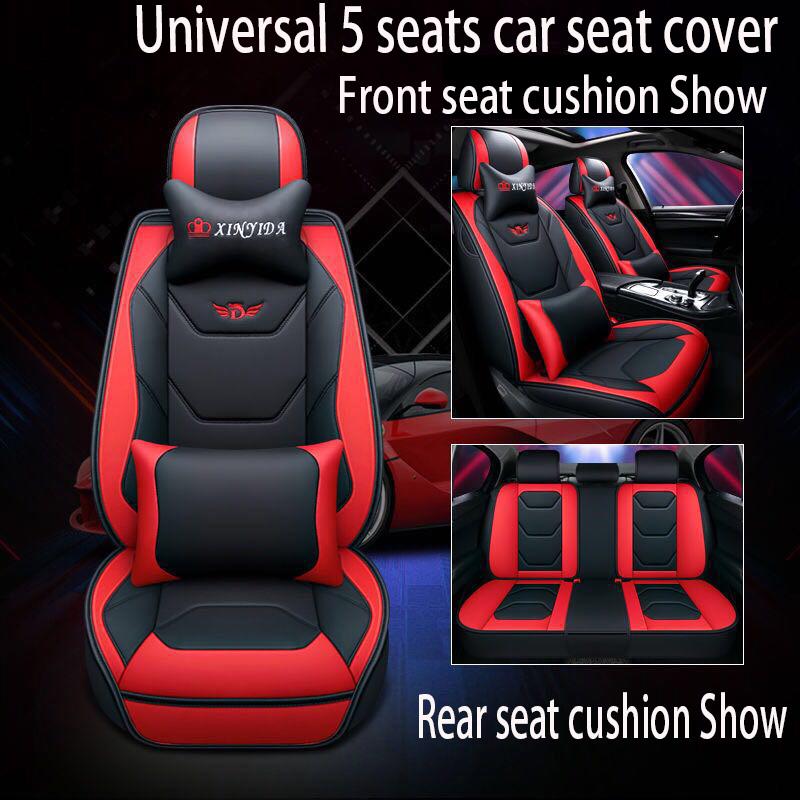 car seat cover Waterproof Car Seat Cover Universal Leather 9 set Auto Seat Cushion 5 seats Universal