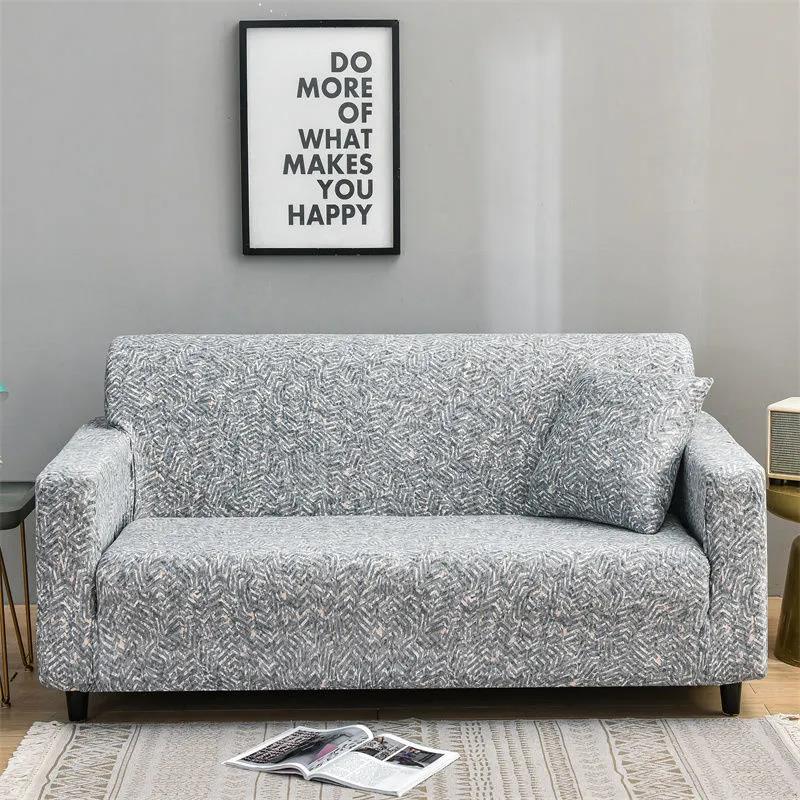 1/2/3/4 Seaters Marble Sofa Cover Slipcovers Elastic Armchair Slipcovers Dining Room Stretch Sofa Covers for Living Room