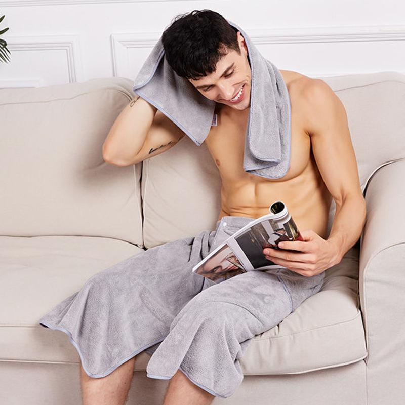 Bath Towel Men Can Wear Household Towel Variegated Can Be Wrapped In Personality Thickened Bathrobe Oversized Absorbent Without Shedding Hair