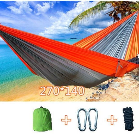 Parachute Cloth Hammock Double Hammock Nylon Hammock Leisure Outdoor Camping Supplies