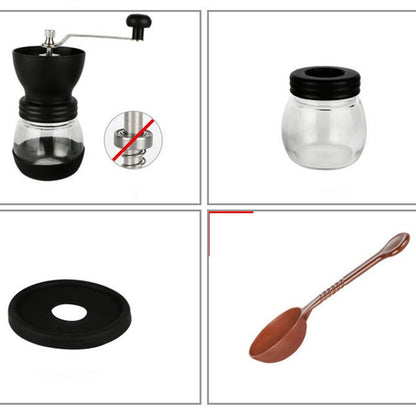 Lovely Durable Household Products Coffee Grinder Grain Spice Grinder Manual Coffee Grinder Mini Coffee Grinder Glass Material