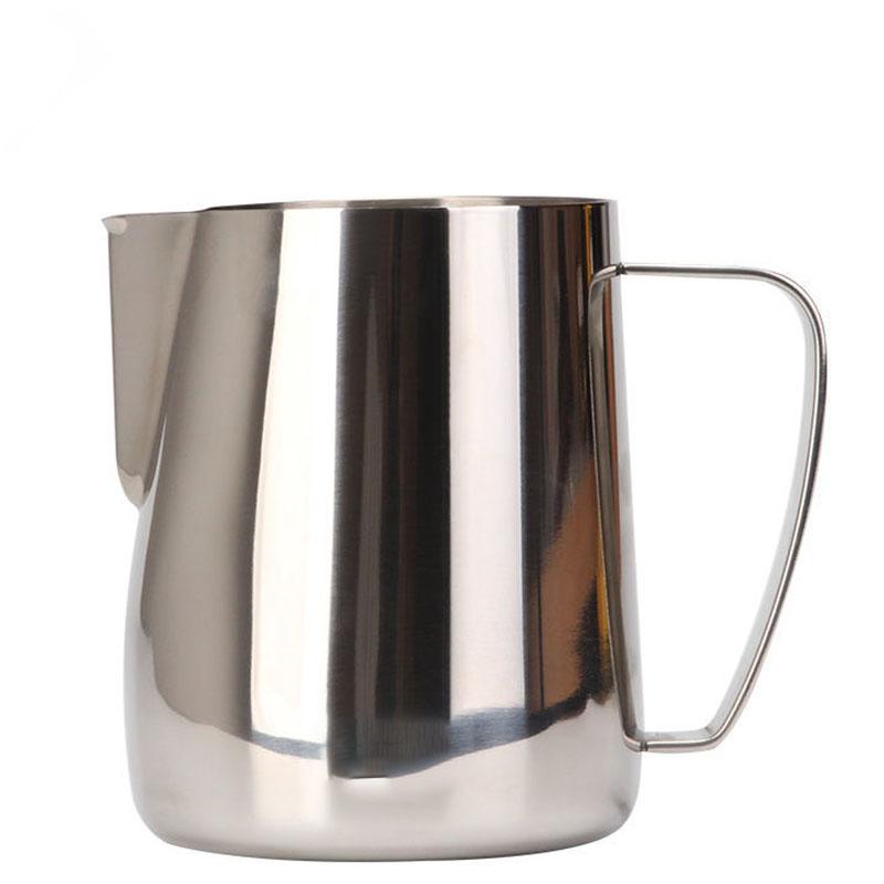 New Milk Jug 0.3-0.6L Stainless Steel Frothing Pitcher Pull Flower Cup Coffee Milk Frother Latte Art Milk Foam Tool Coffeware