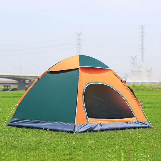 4-person Camping Tent Portable Pop-up Tent Waterproof and UV-proof Awning Travel Beach Outdoor Artifact