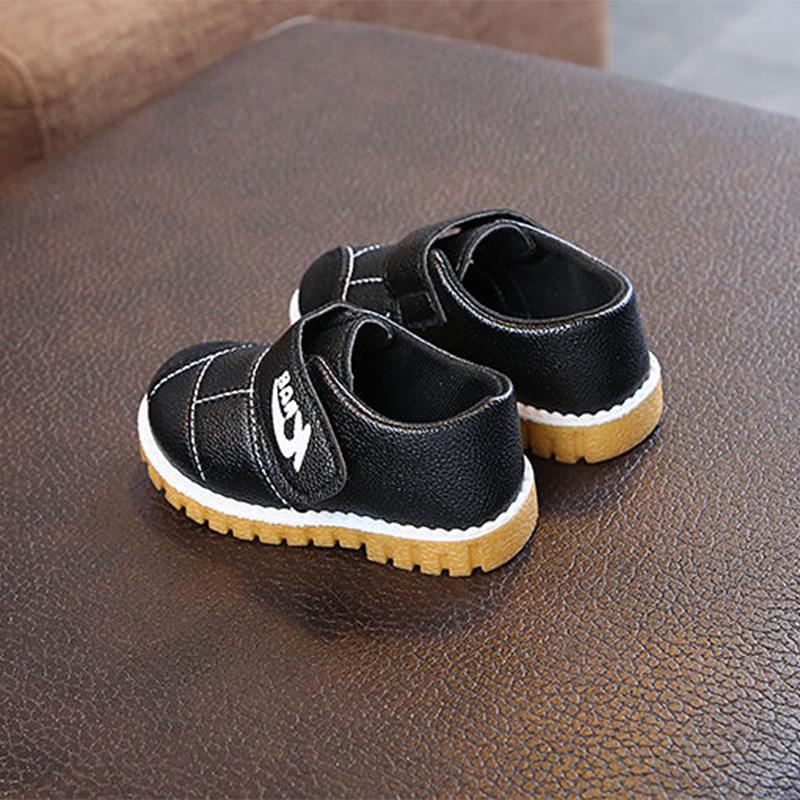 Kids Shoes Platform Shoes Buckle Mary Janes Boys Shoes Baby Children Leather Shoes Black