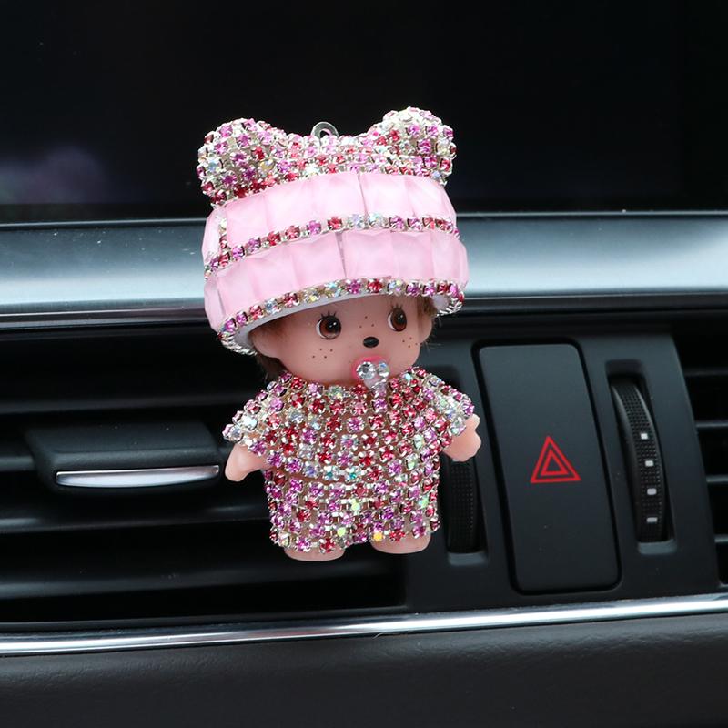 Crystal Doll Aroma Diffuser Car Creative Decoration Accessories Air Conditioning Outlet Plug-in