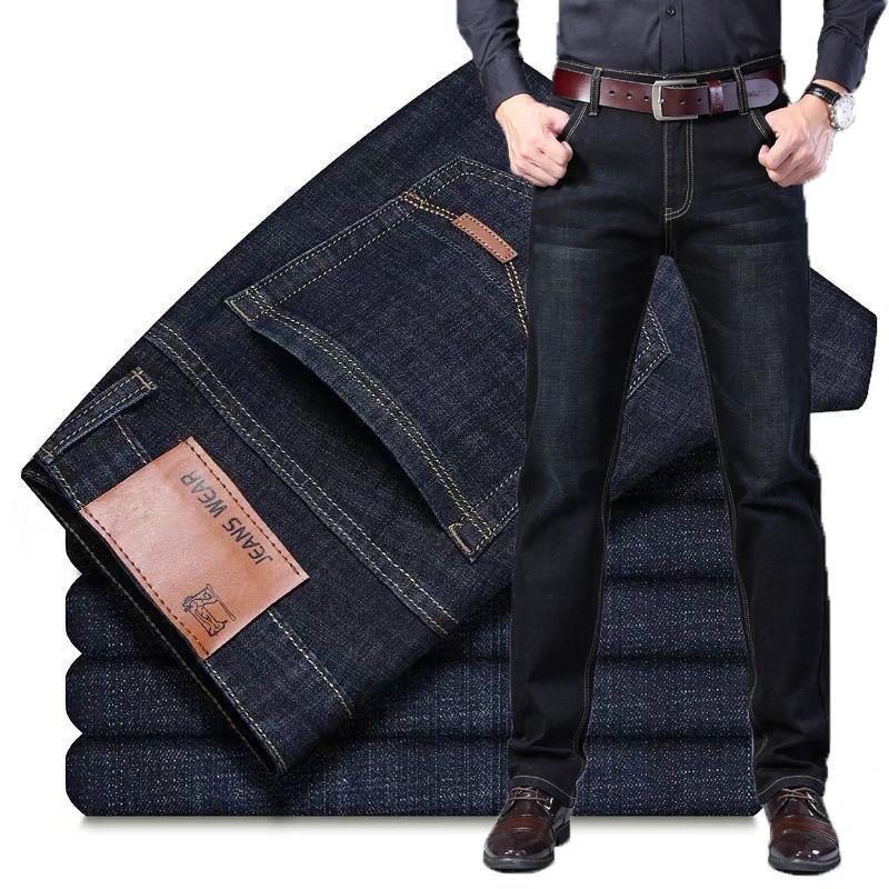 Summer Jeans Men's Thin Straight-leg Trousers Loose Stretch Men's Trousers