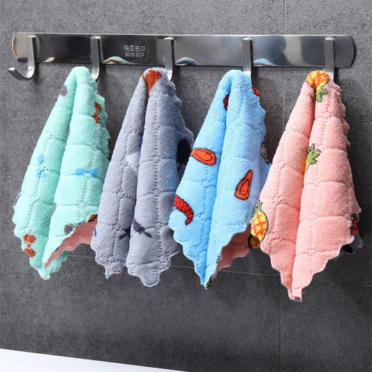 Kitchen Anti-grease Cleaning Cloth Super Absorbent Microfiber Kitchen Wiping Rags Household Washing Dish Kitchen Cleaning Towels