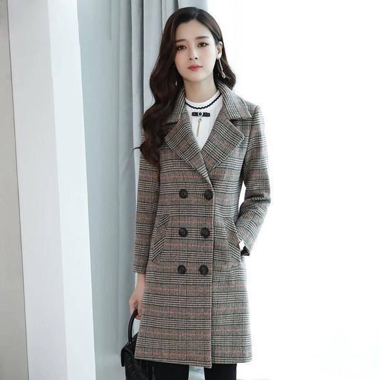 Women Coat Outerwear Winter Clothing Fashion Warm Woolen Jacket Female Plush Coat Plus Size XL-6XL