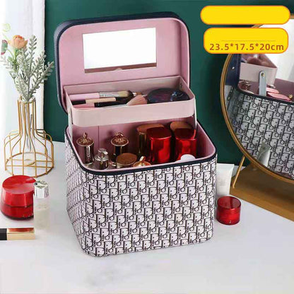 Cosmetic Bag Fashion Multifunctional Portable Cosmetic Storage Box Multi-layer Travel Storage Box