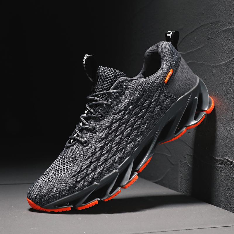 Fish Scale Blade Large Size Men's Shoes Running Shoes Gym Flying Mesh Sports Shoes