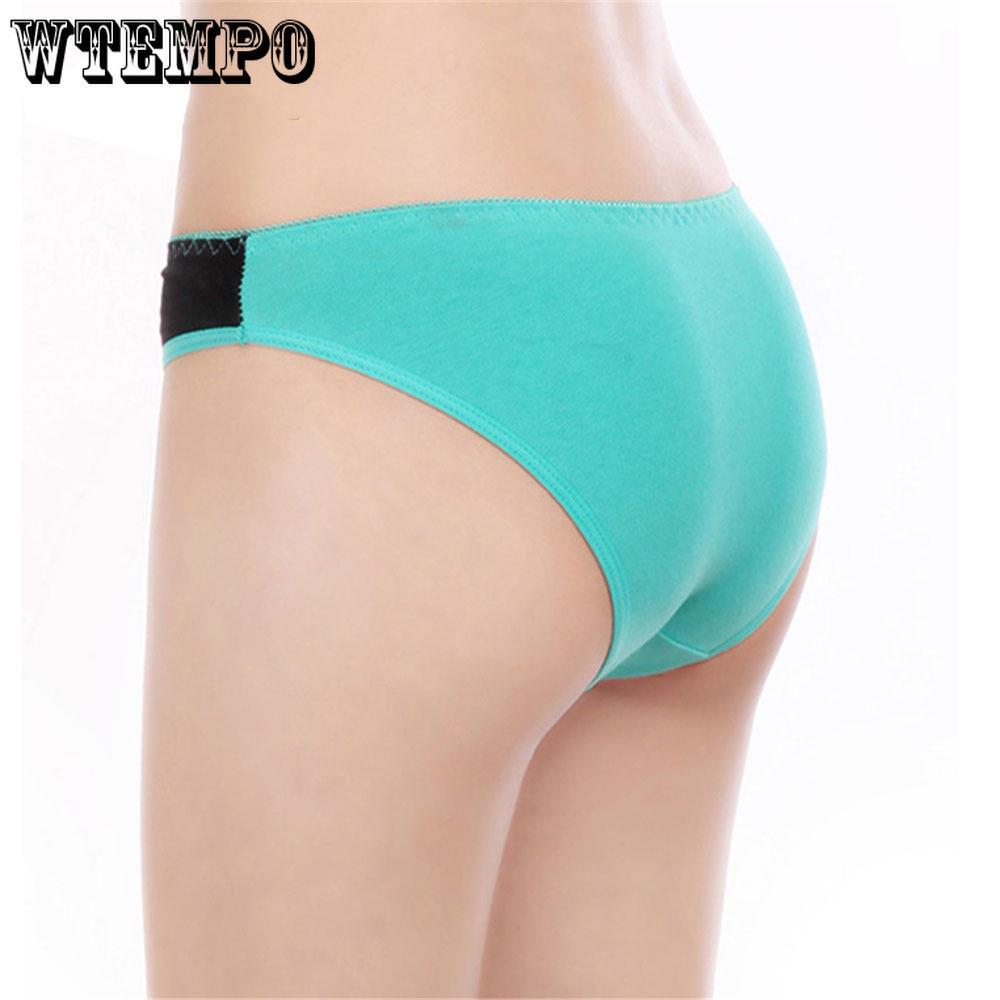 6 Pcs/lot Women Cotton Brief Underwear Striped Plus size Panties Breathable Ladies Girl's