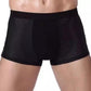 4PCS Mesh Men Solid Breathable Underwear Bamboo Fiber Men's Comfortable Boxer Shorts