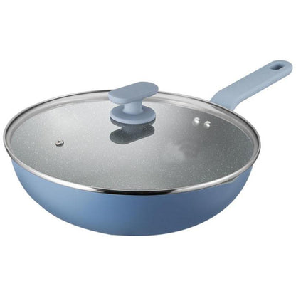 Frying Pan Non-stick Pan Household Cooking Pan Cookware Kitchenware Wok Non-stick Wok with Cover