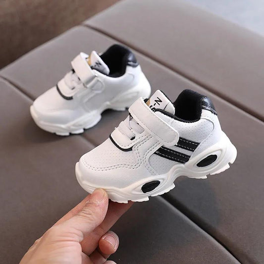 Baby Shoes Spring and Autumn 6 Months-3 Years Old Soft-soled Toddler Shoes Boys White Shoes Girls Sneakers Shoes