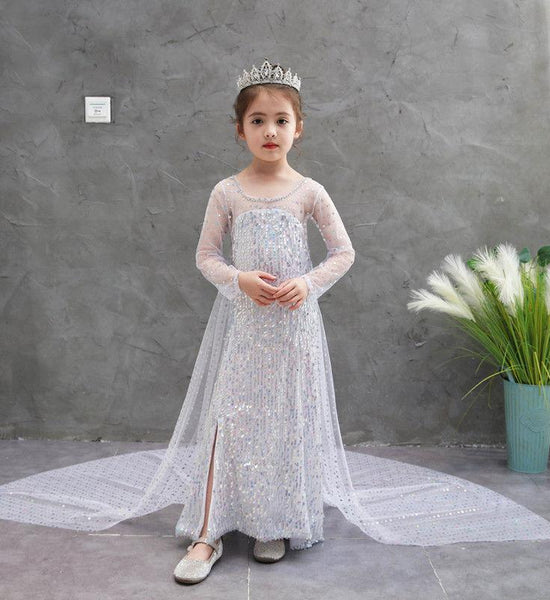 Princess Dress Girls Halloween Party Elsa Dresses Kids Dress Up Children Girls Cosplay Costume Kids Girl Prom Party Clothing