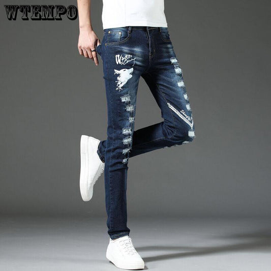 Pants Fashion Men's Jeans Hole Jeans Pants for Men