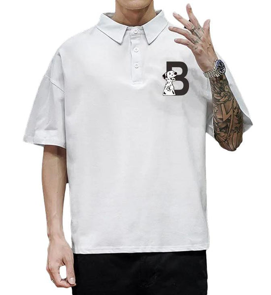 Shirt Men's Short-sleeved Trend Loose Simple Wild Lapel Half-sleeved Student Clothes