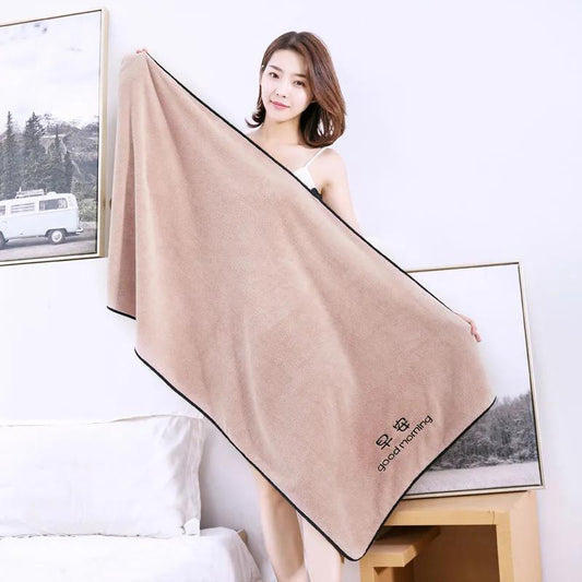 Bath Towel Quick Drying Super Absorbent Swimming Bathroom Bath Towel Towels Wash Wrap Cloth Solid Color