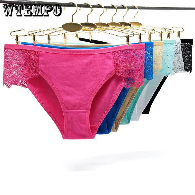 Top (JOOM Top  Brand)6 Pcs/Lot Panties Cotton Women Lace Panties Seamless Breathable Panty Briefs