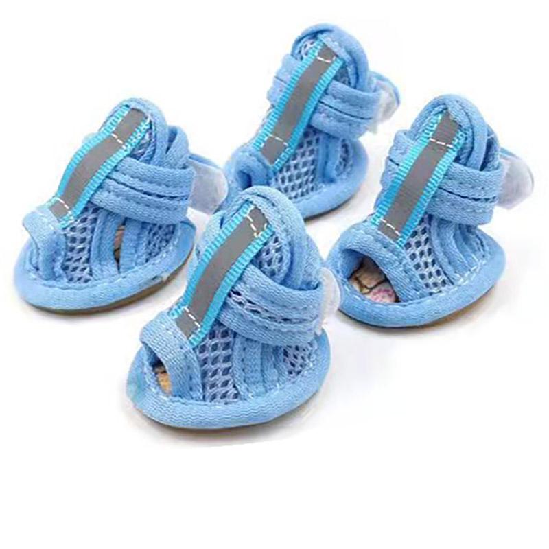 Breathable Mesh Hollow Sandals Summer Pet Dog Puppy Water Repellent Anti-Slip Shoes