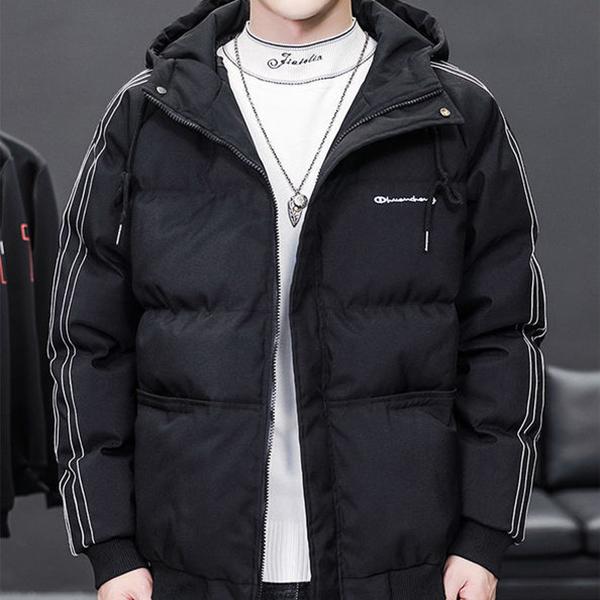 Fashion Men's Cotton-padded Clothes Loose Casual Youth Hooded Jacket Korean Version of The Trend of Winter Bread Clothes